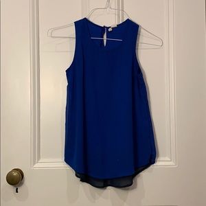 Japana Royal Blue Tulle Blouse